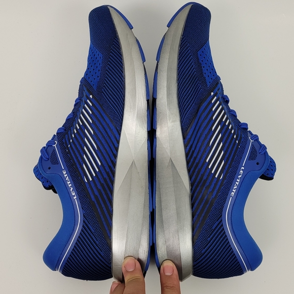 Brooks Levitate Running Shoes Mens 14 Medium Blue Silver - Picture 6 of 9